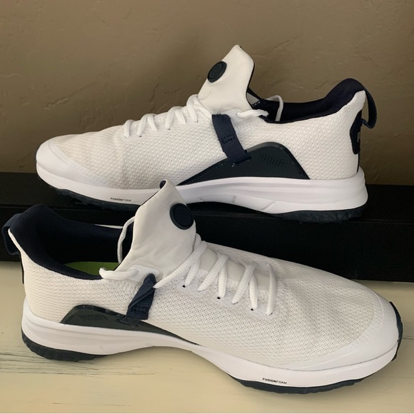 Puma Other - Men’s White/Navy Fusion EVO Spikeless Golf Shoes | Puma | Size 11